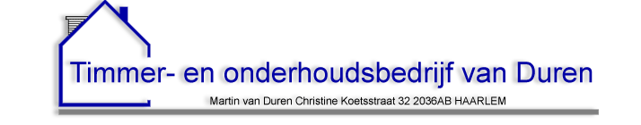 Timmer- en onderhoudsbedrijf van Duren